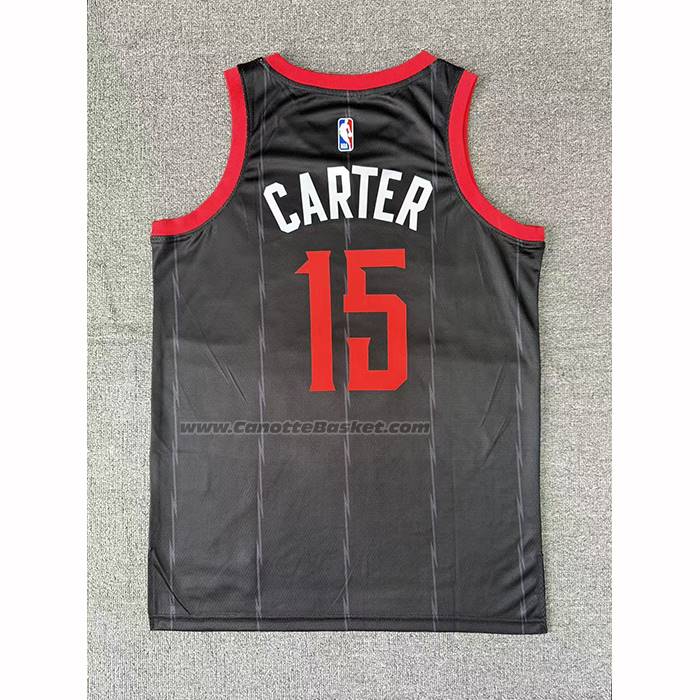 Maglia Toronto Raptors Vince Carter No 15 Citta 2025-26 Nero